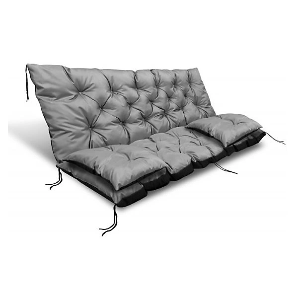 Ensemble coussins jardin AIO FACTORY 150 × 60 × 50 cm imperméable gris foncé