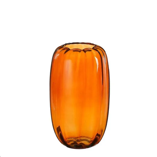 Vase Ricci coloris marron en verre - Ø 15 cm