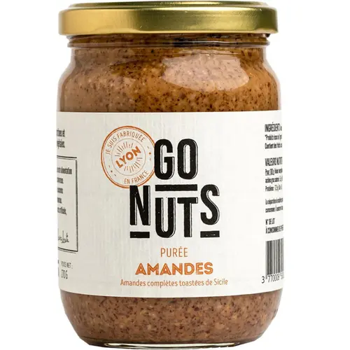 Purée d'amandes complètes toastées Go nuts - 270 g