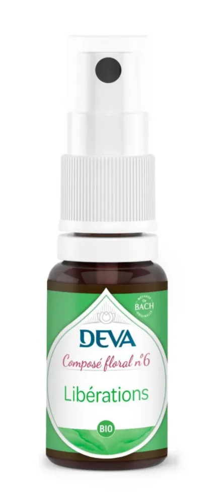 Complément alimentaire composé floral libérations bio Deva - spray 15 ml