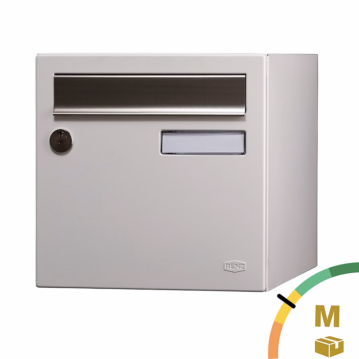 Boîte aux lettres, boîte à colis et accessoires – Boite aux lettres Allure 2 portes blanc 9016M