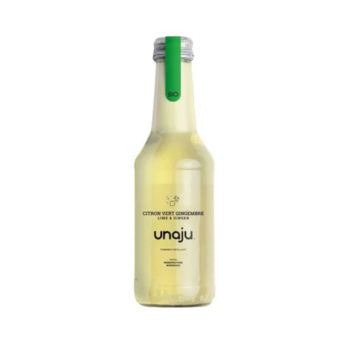 Boisson bio citron vert Gingembre Unaju - 250 ml