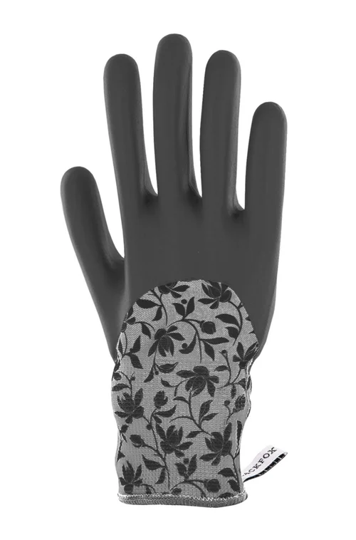 Gant Plantation motifs fleuris Blackfox Gris