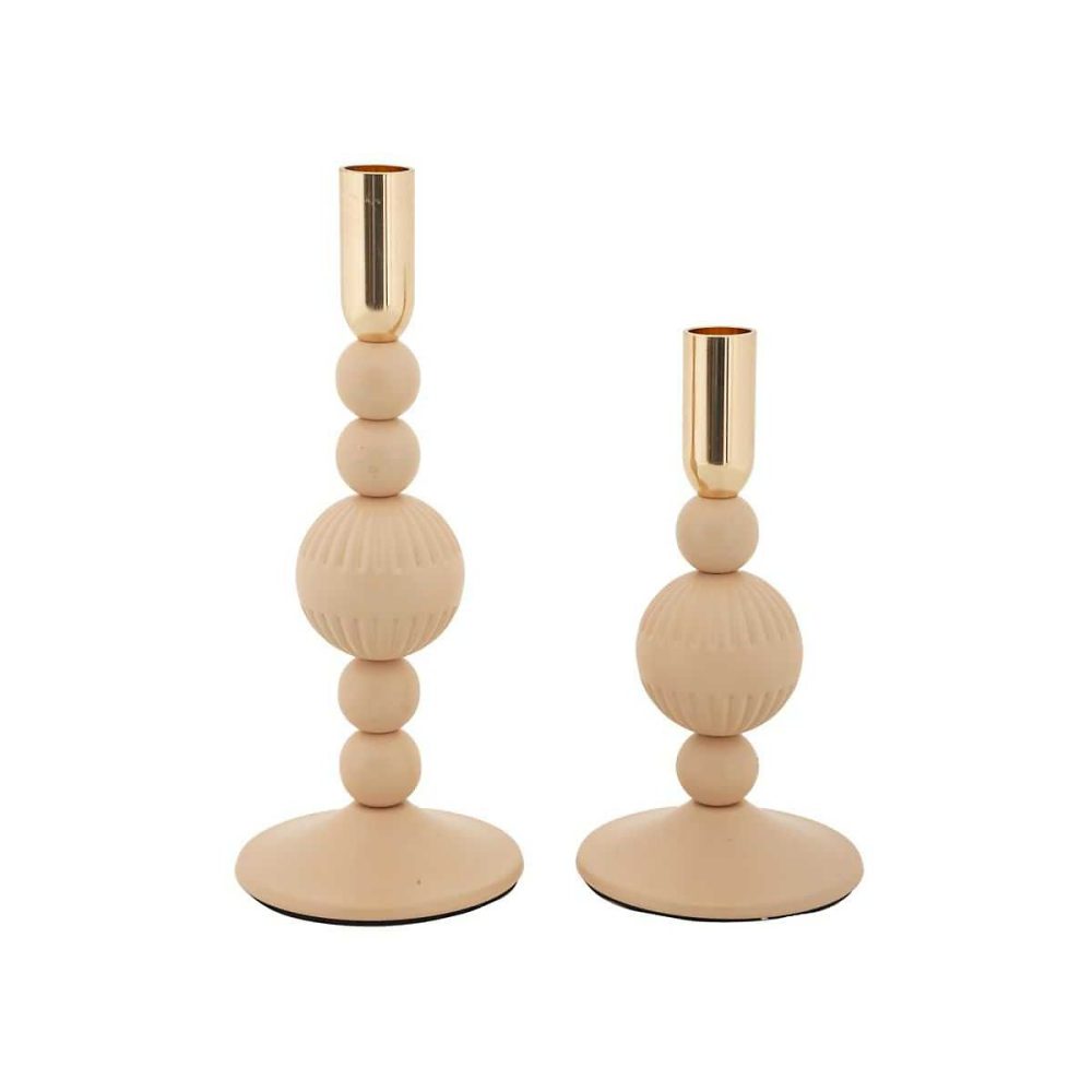 Objet décoratif – Bougeoir en métal Aster (Lot de 2)