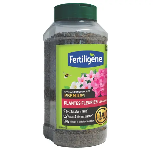 Engrais longue durée pour plantes fleuries et géraniums Fertiligène - 600 g