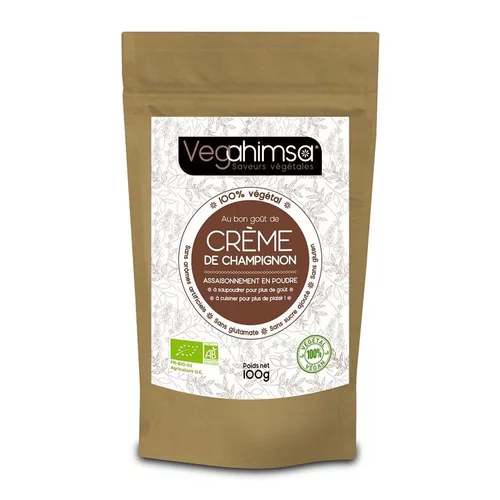 Assaisonnement végétal bio crème de champignon sachet Vegahimsa - 100 g