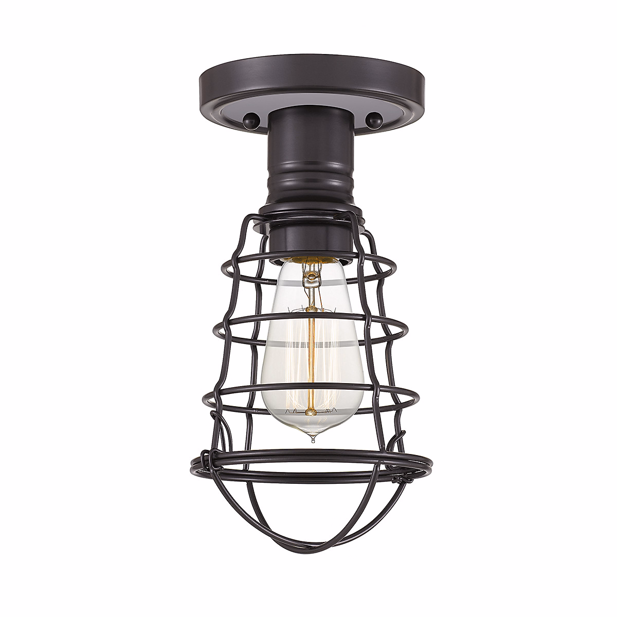 Elstead Quoizel Mixon Plafonnier semi-encastré bronze palladien – Réf. BKIFYUTMV4370347592