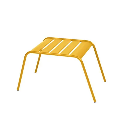 Table basse coloris jaune en acier Monceau - 59,5 x 48 x 41 cm