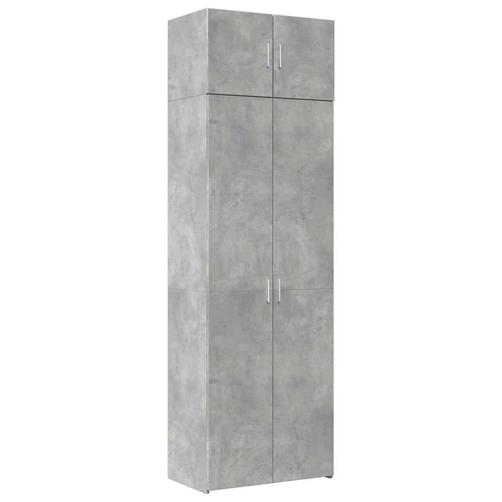 Armoire de rangement gris béton 70 × 42 – 5 × 225cm bois d'ingénierie vidaXL