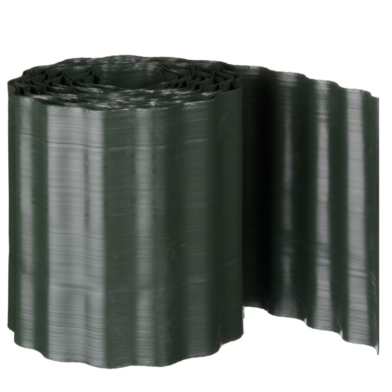 Bordure de gazon PVC ondulée - 9 m de longueur