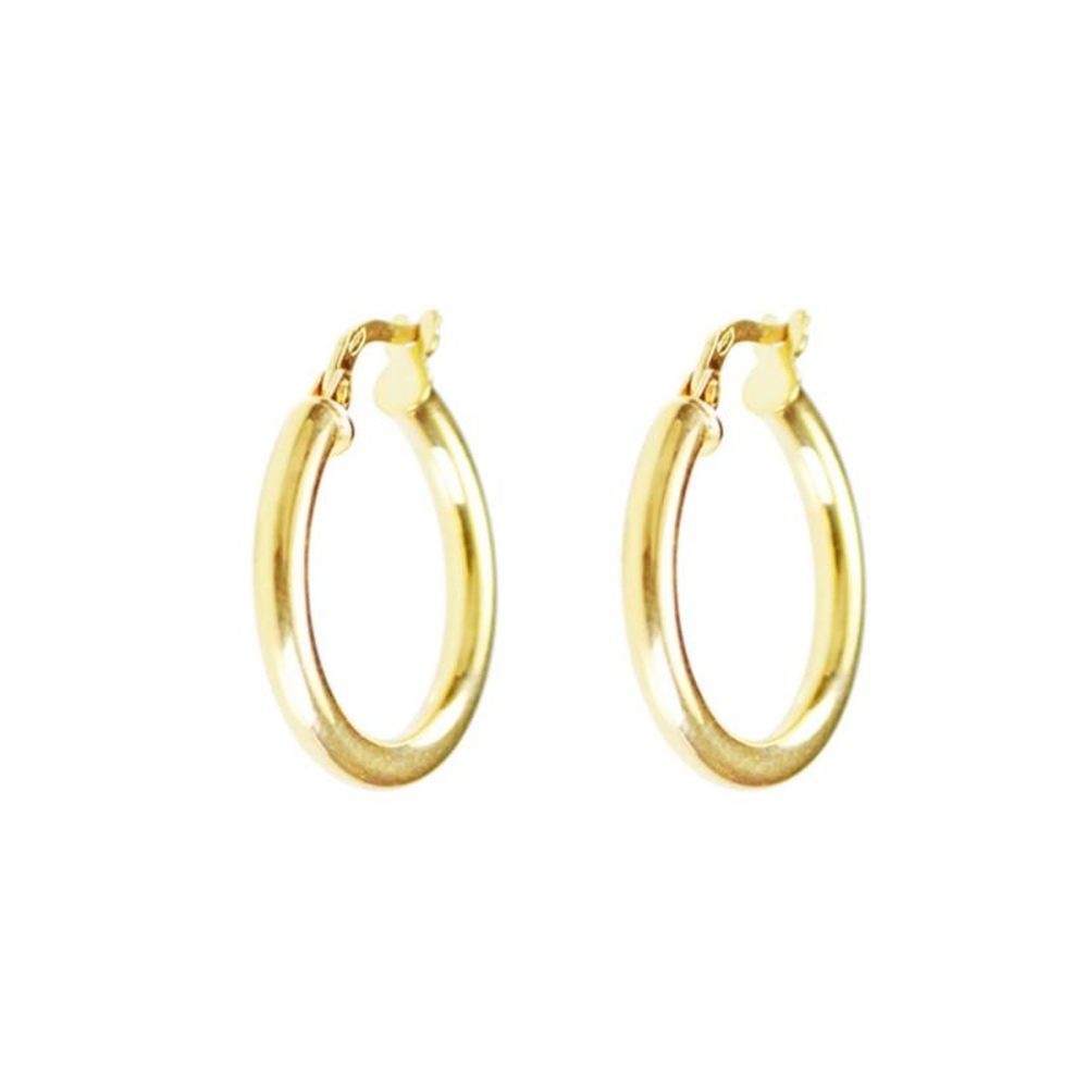 L'ATELIER D'AZUR Boucles d'Oreilles Créoles Or 18 Carats 750/000 Jaune – Solutions extérieures