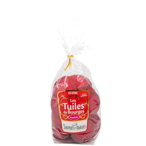 Les tuiles de Bourges framboise Saveurs des marais - 150 g
