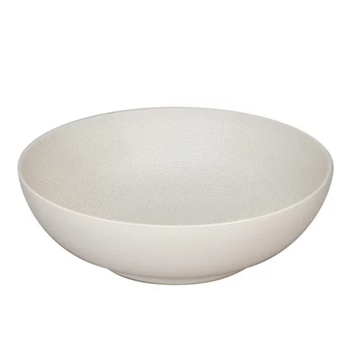 Saladier Vesuvio coloris blanc en grès - Ø 24 cm