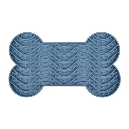 Tapis à lécher avec ventouses coloris bleu yummee