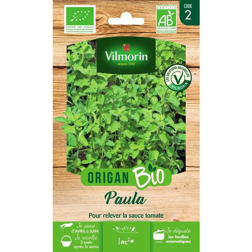 Graines d'origan paula bio Vilmorin botanic® - graines à semer