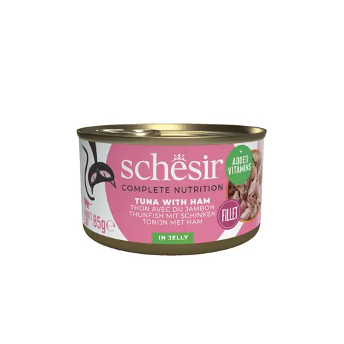Alimentation humide pour chat thon jambon gelée Schesir - 85 g