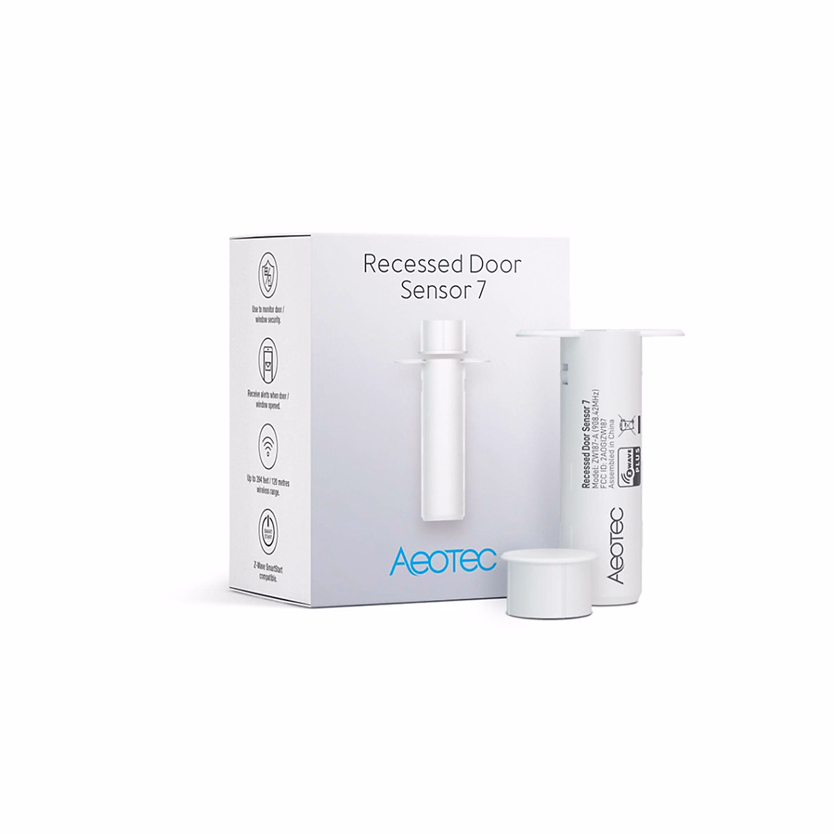 Capteur D'ouverture De Porte à Encastrer Z – wave Plus V2 (gen7), Aeotec
