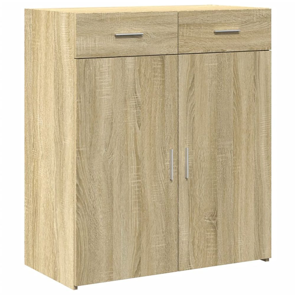 Buffet chêne sonoma 80x42 – 5 × 93 cm bois d'ingénierie vidaXL