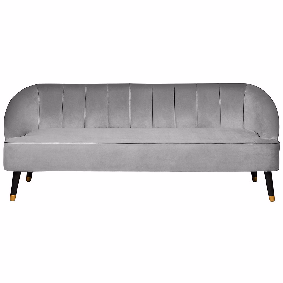 Canapé 3 places ALSVAG Velours Gris clair – Réf. MUSQNTNZW9621064185