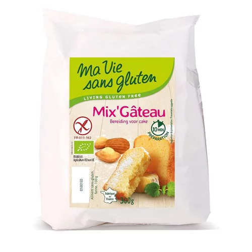 Mix quatre quart sans gluten en sachet de 300 g