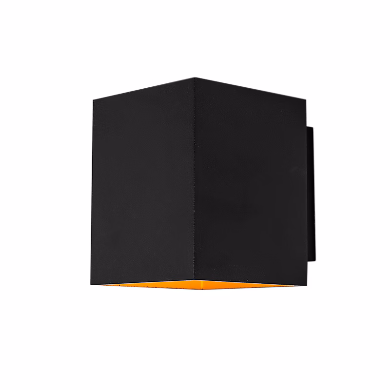 Applique murale design noire et dorée rectangulaire – Sola