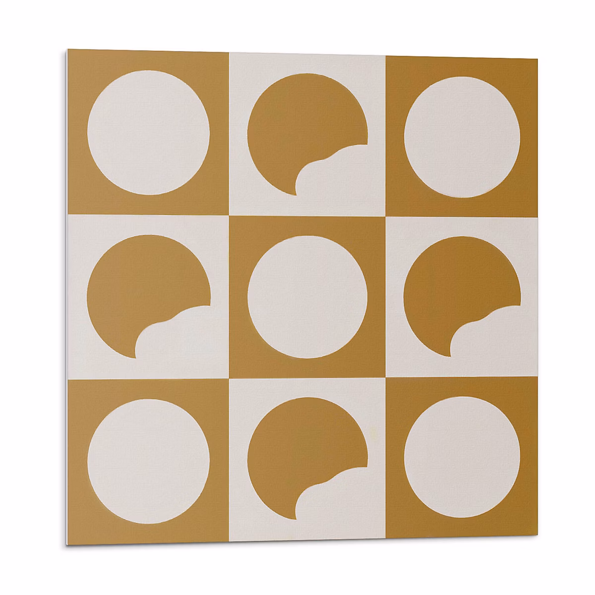 Carreau Vinyl Adhésif Wallfluent 20 × 20 cm Cercles Abstraits Avec Des Espaces Vides 20 pièces