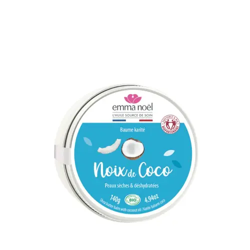 Baume au karité bio et à l’huile de coco en boite de 150 ml