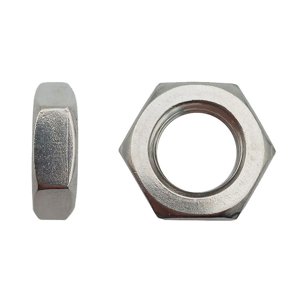 100 Ecrous Hexagonaux Bas M18 mm | DIN 439 – Inox A2 – D – Work