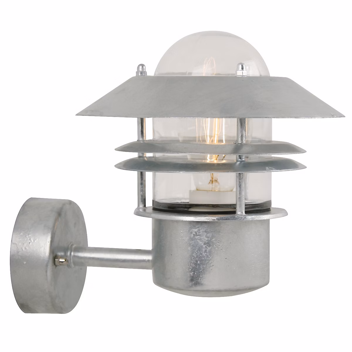 Applique murale BLOKHUS Up Acier galvanisé Acier galvanisé – H.23, IP54, E27 /Nordlux Extérieur