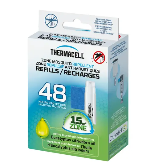 Lot de 3 plaquettes de recharges repulsives 48h Thermacell - 10,3 x 4,2 x 14 cm