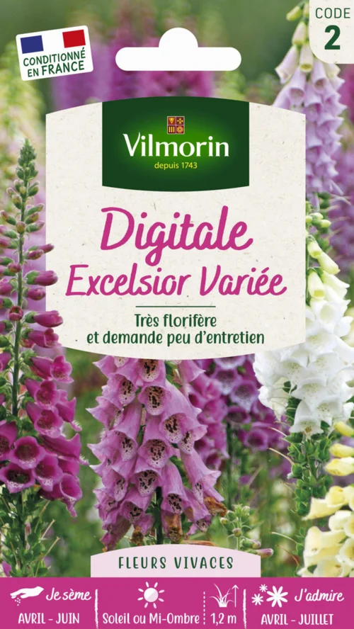 Digitale Excelsior Variée Vilmorin - graines à semer