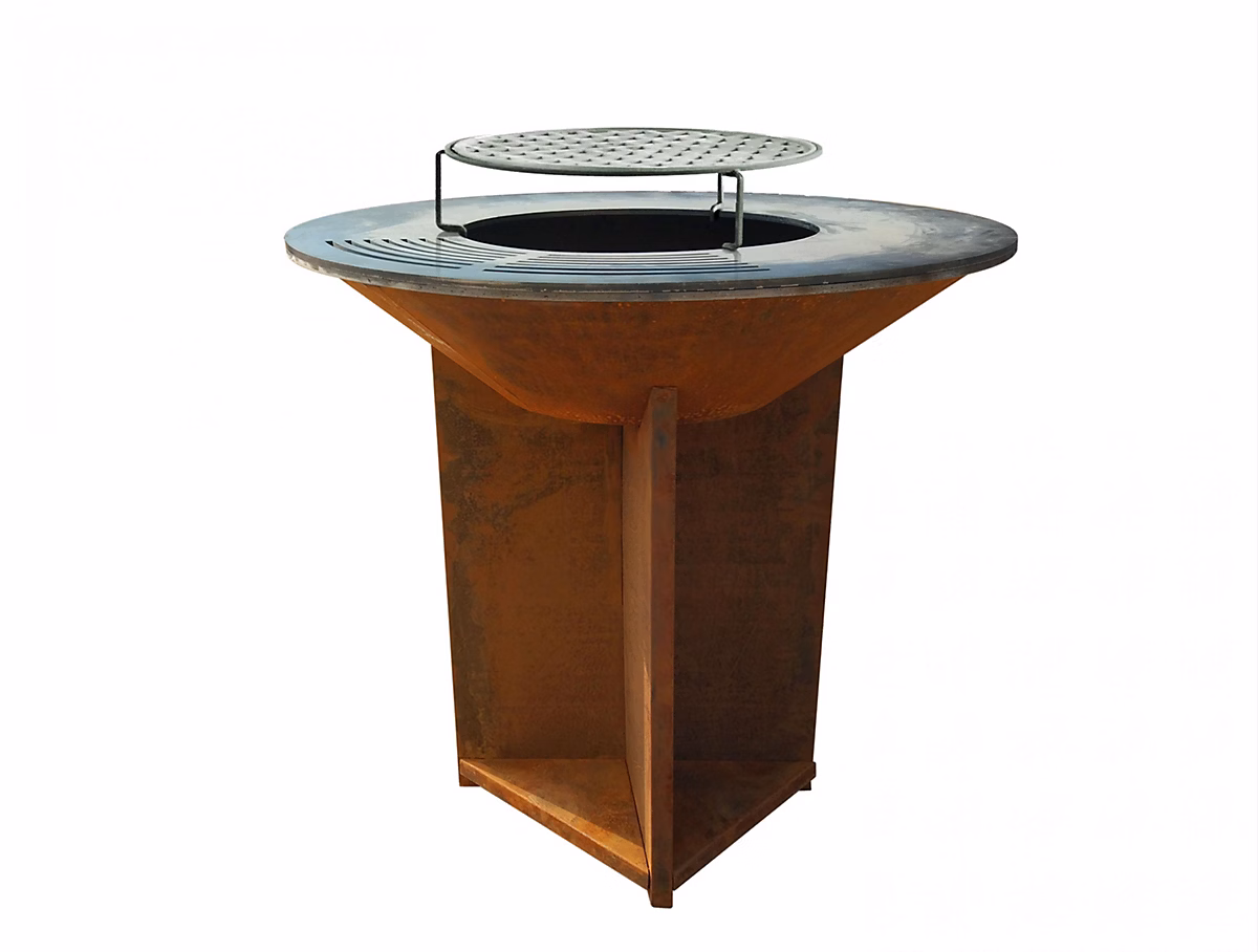 Barbecue brasero avec plaque d'acier de 100 cm – Réf. MMPRUJXNT7814714994