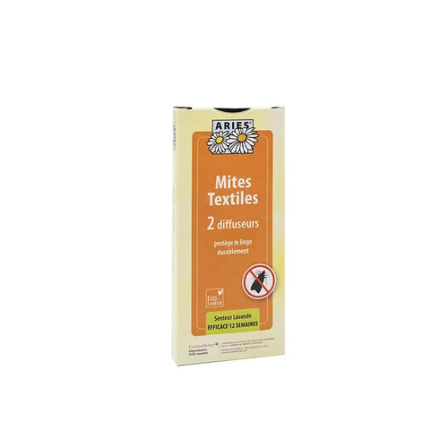 Diffuseur répulsif anti-mites textiles 2 crochets