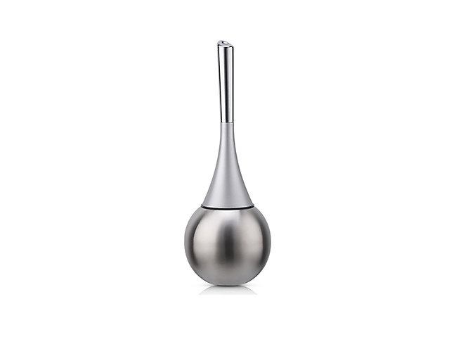 Brosse WC Nickel Brossé avec Support Inox Design S Élégant – Réf. NQKFGWFUB9297052802