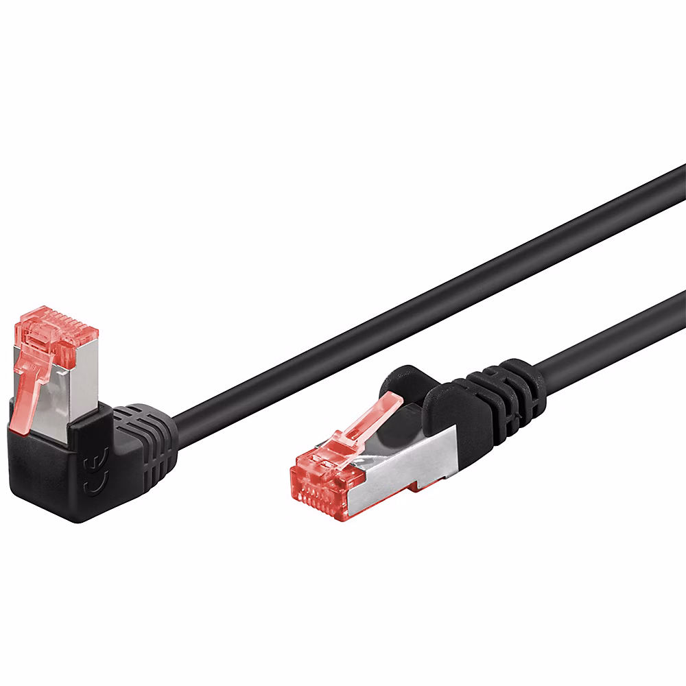 Réseau et téléphonie – Câble RJ45 Cat6 coudé surblindé 3 mètres GOOBAY