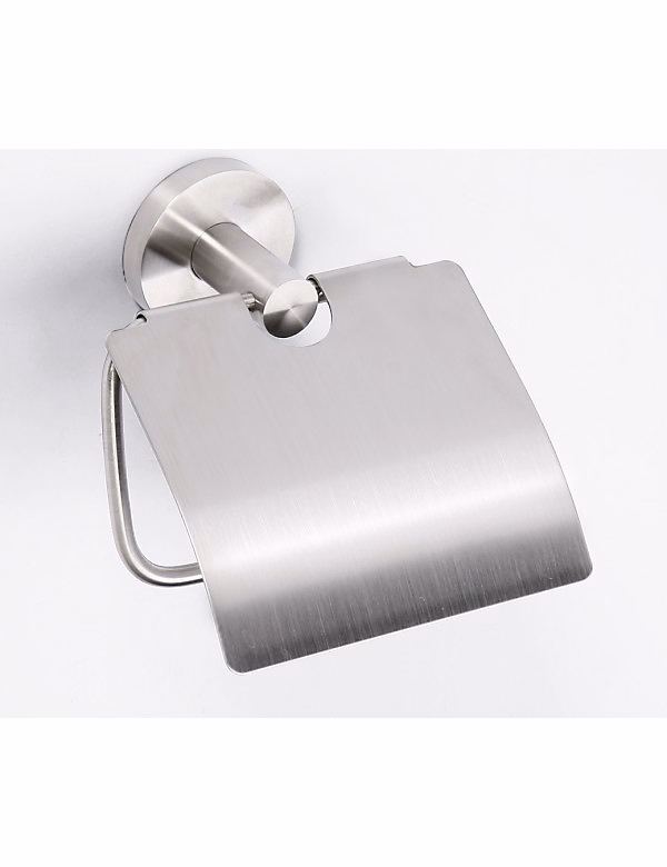 Dérouleur papier toilette avec couvercle NEO en acier 13 – 5 × 9 × 18 cm