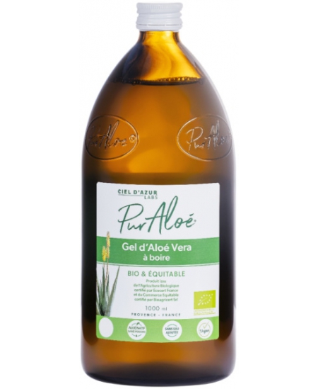 Pur Aloé - Gel D'Aloe Vera A Boire - Bio & Equitable - 1 Litre