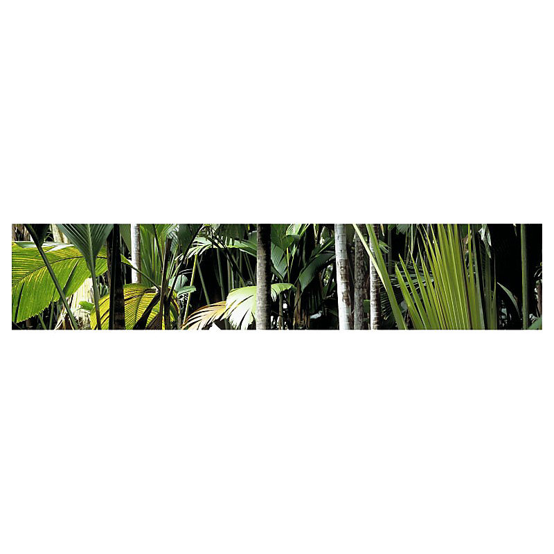 Brise vue JUNGLE verte XXL | H.1 x L.5 m – 100% occultant – Made in France par Scenolia + kit de fixation offert