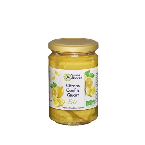 Citrons confits en quarts bio - 300 g