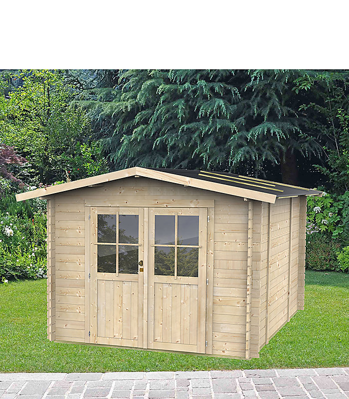 Abri de jardin en bois de 4.3m² Opéra Alce 215cm x 250cm – toiture double pente