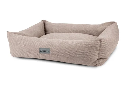 Couchage pour chien coloris gris corbeille Scruffs Ellen - Taille XL 90 x 70 x 18 cm