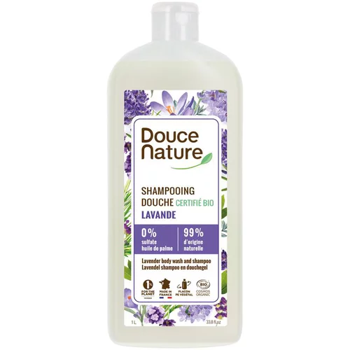 Shampooing douche Lavande certifié Bio Douce Nature - 1 L