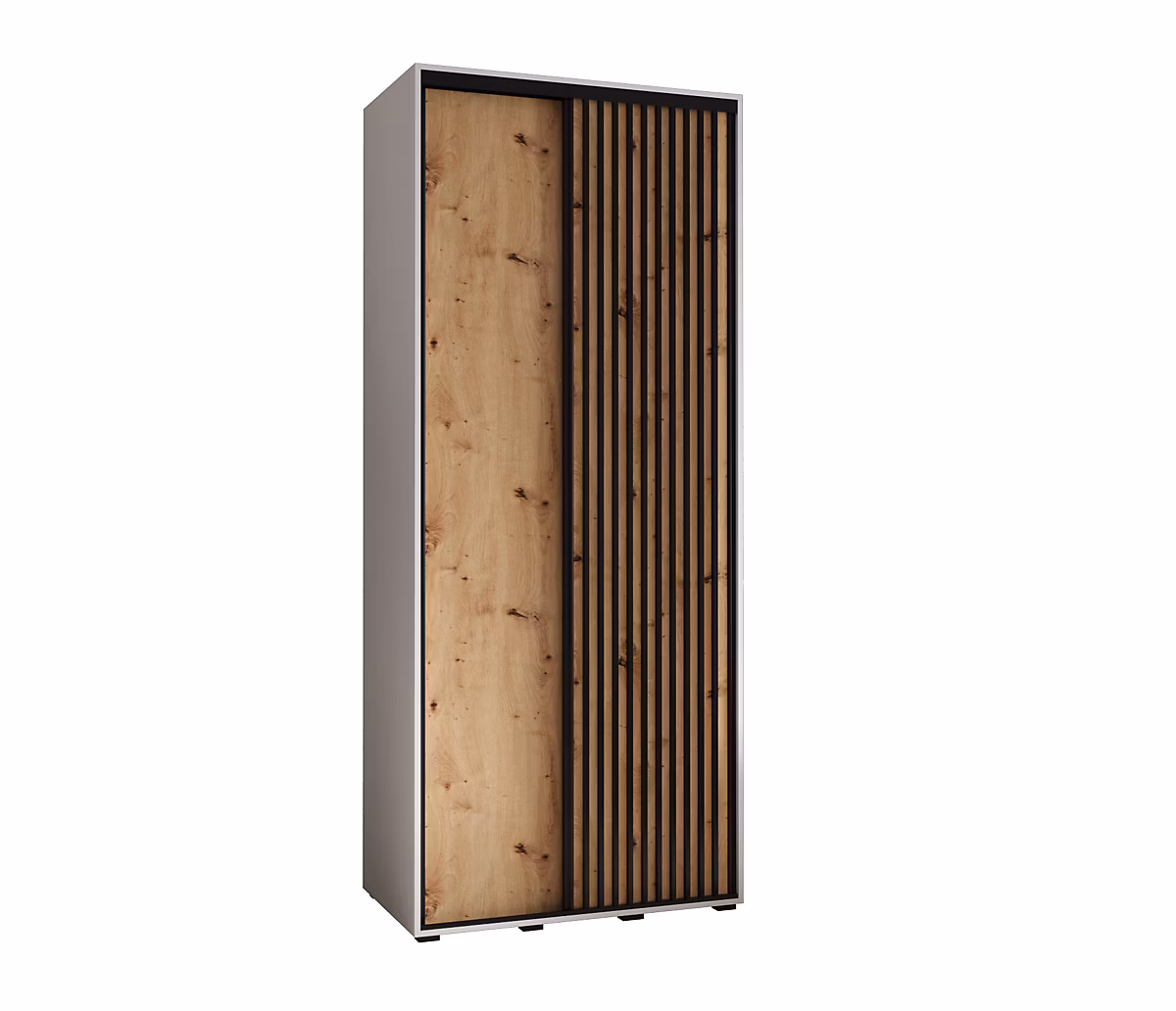 Armoire Sapporo 1 a portes coulissantes H. 205 – 2 x L. 110 x P. 45 2 portes