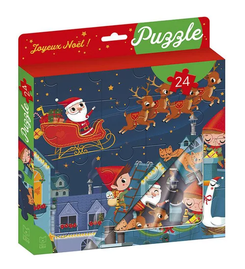 Puzzle Joyeux Noël - 24 pièces - Dès 4 ans
