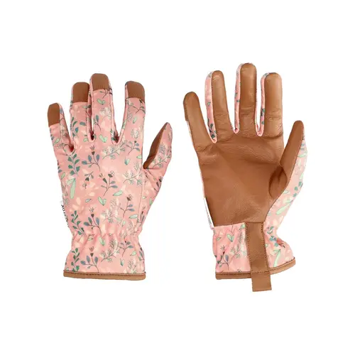 Gant Christy coloris orange corail en toile et cuir Blackfox - taille 7