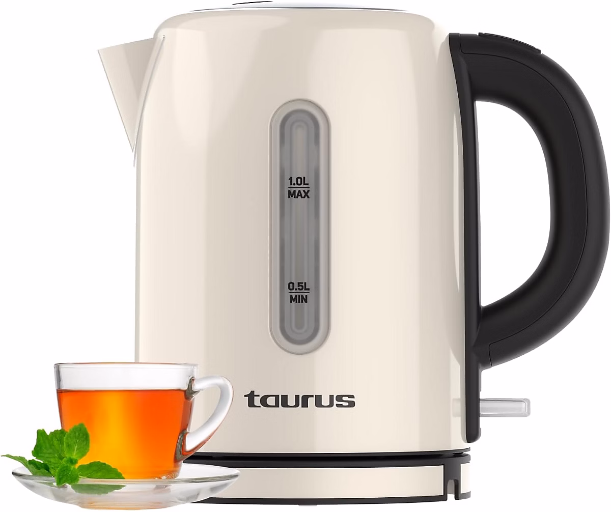 Bouilloire Taurus 1 L 2400W inox crème sans fil – Réf. VBAKRZRKV7759983338