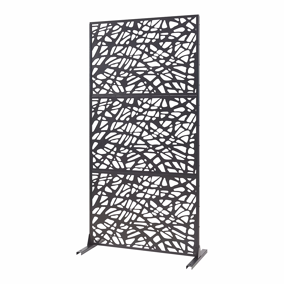 Cloison de séparation Poskind acier 200 × 100 × 50 cm noir casa.pro