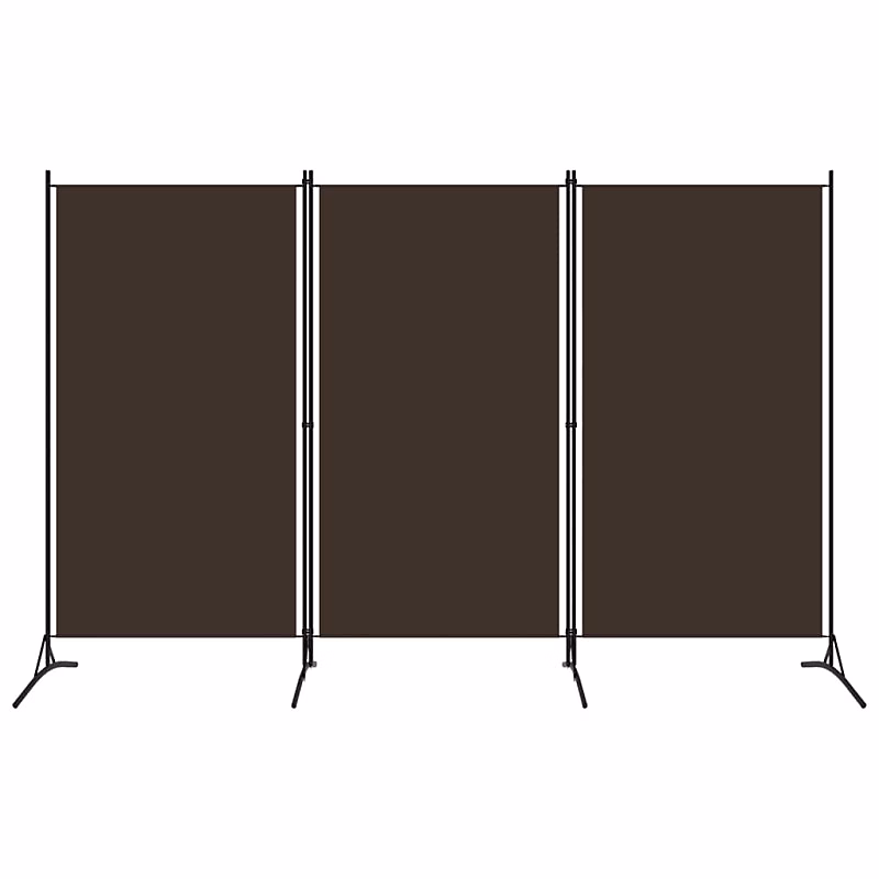 Cloison de séparation 3 panneaux Marron 260 × 180 cm vidaXL