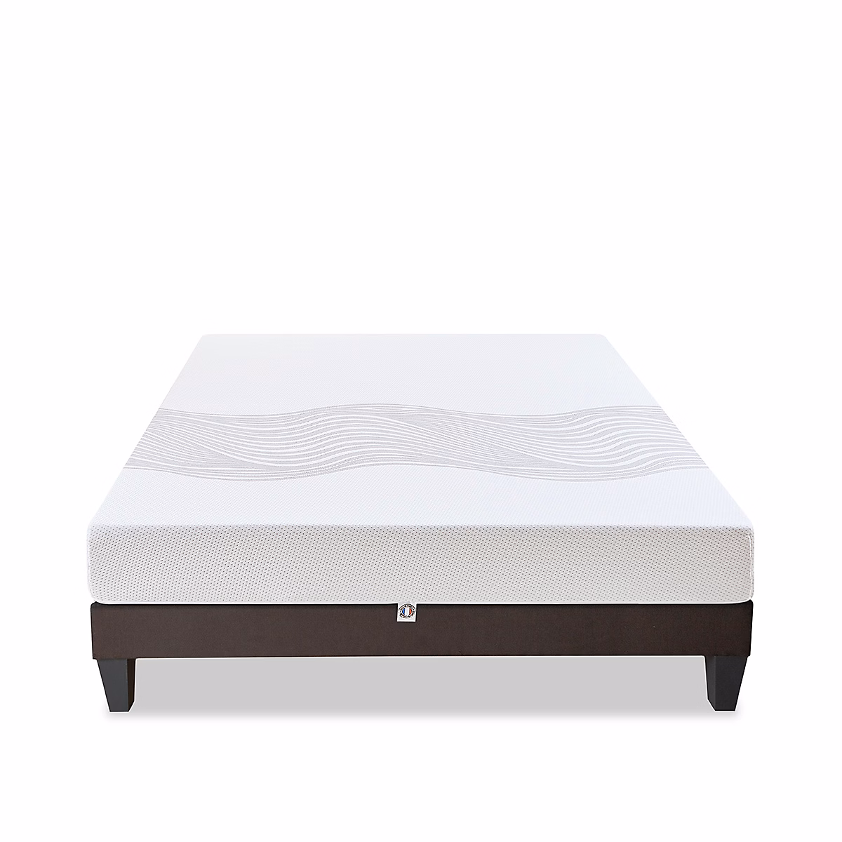 Ensemble Sensitive 140 × 190 cm Matelas Mousse + Sommier Bois