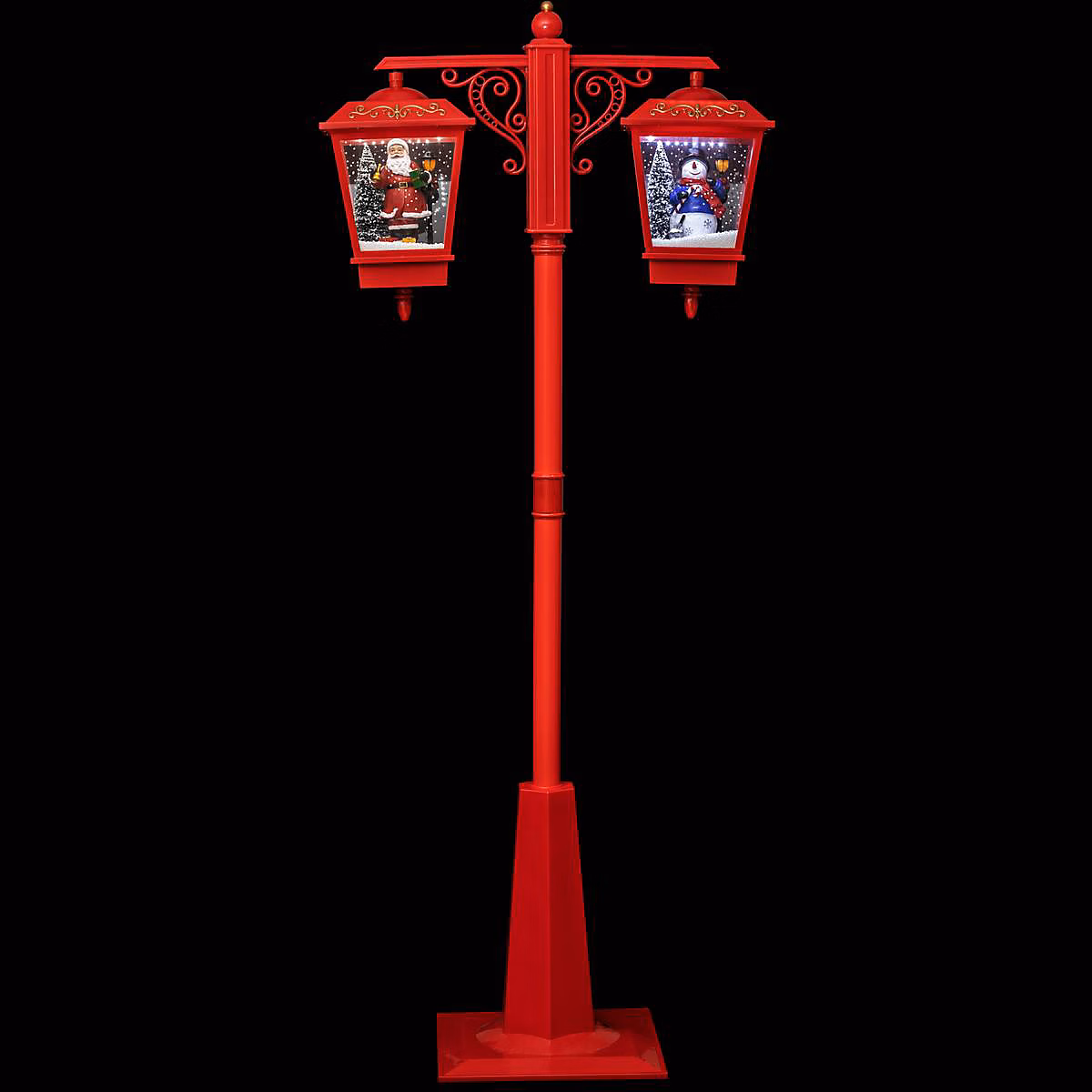 Décoration interne lanterne x2 lm/sm rouge – feeric lights & christmas